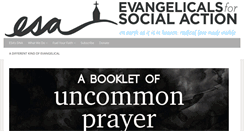 Desktop Screenshot of evangelicalsforsocialaction.org