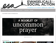 Tablet Screenshot of evangelicalsforsocialaction.org